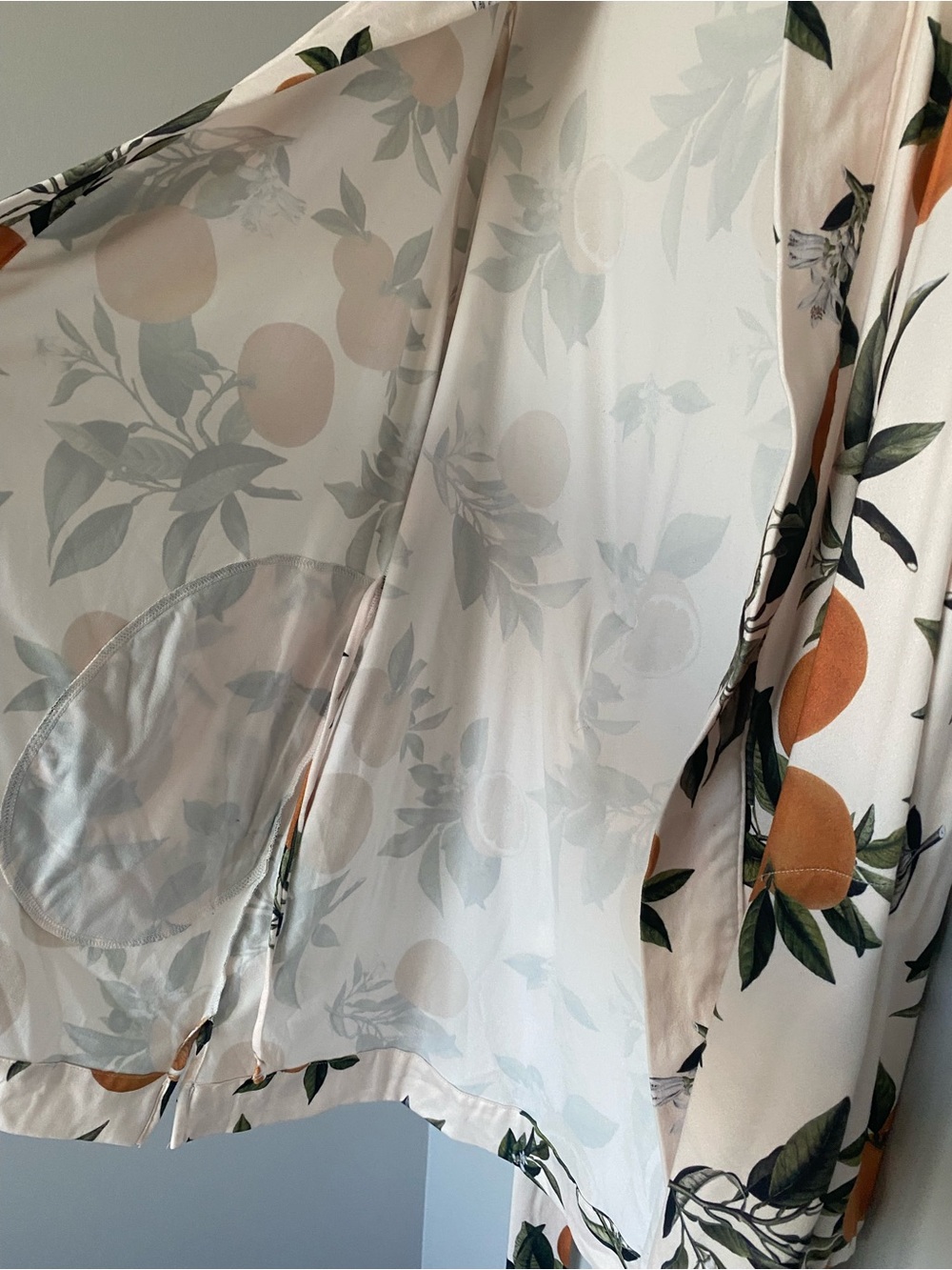 Mason Gray Orange Pattern Robe - Picture 5 of 5